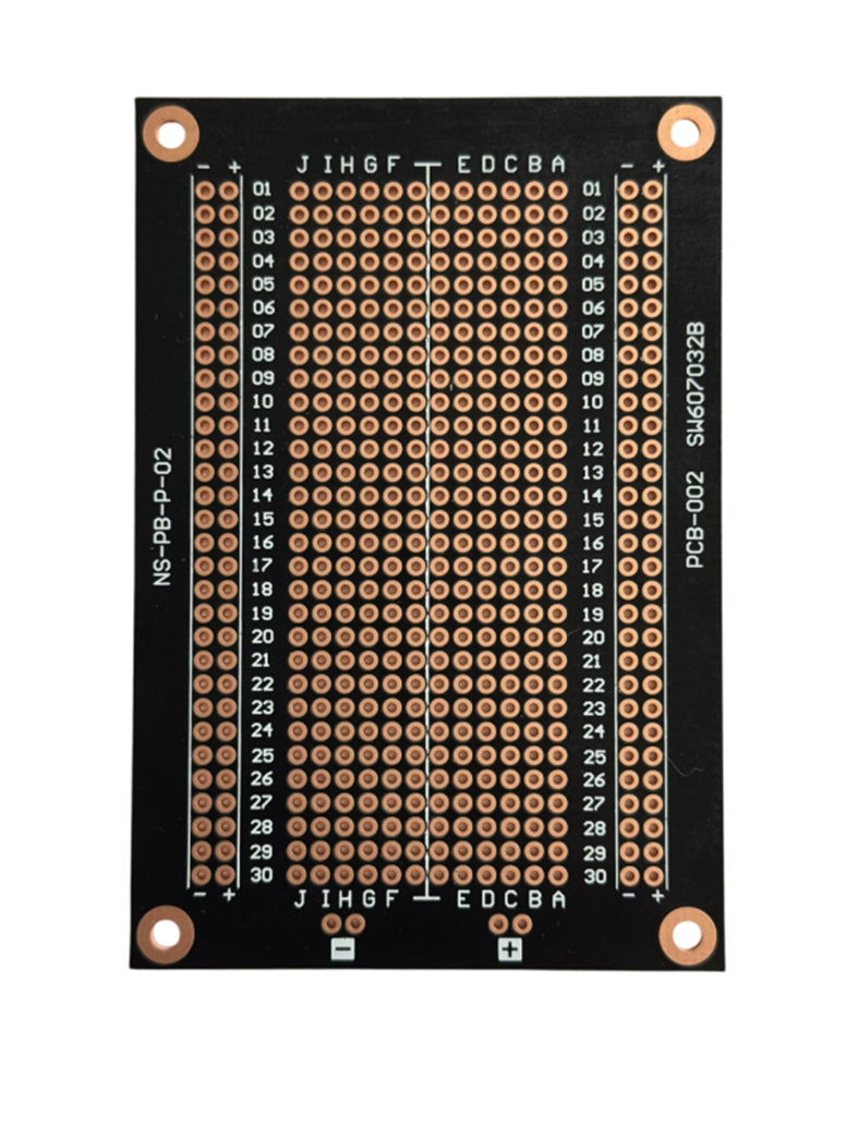 PCB-002 94x64MM 484 Noktalı Siyah PCB Proto BoardPCB-002 94x64 mm 484 Noktalı Proto Board | Robo Dünya