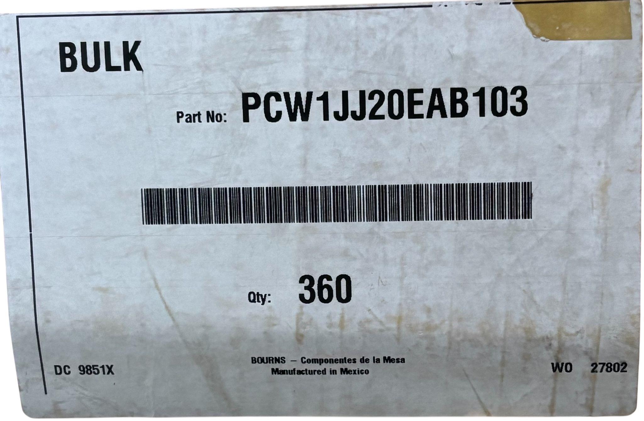 PCW1J-J20-EAB103 Bourns 10K PotansiyometrePCW1J-J20-EAB103 Bourns 10K Potansiyometre - Robo Dünya