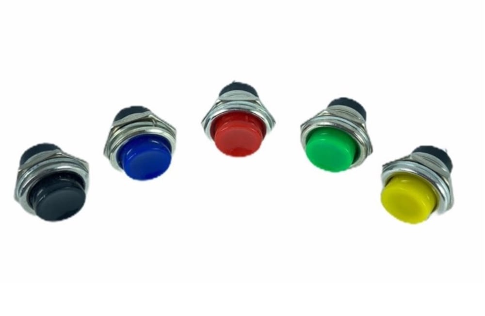 PLASTİK BUTON 16MM KIRMIZI