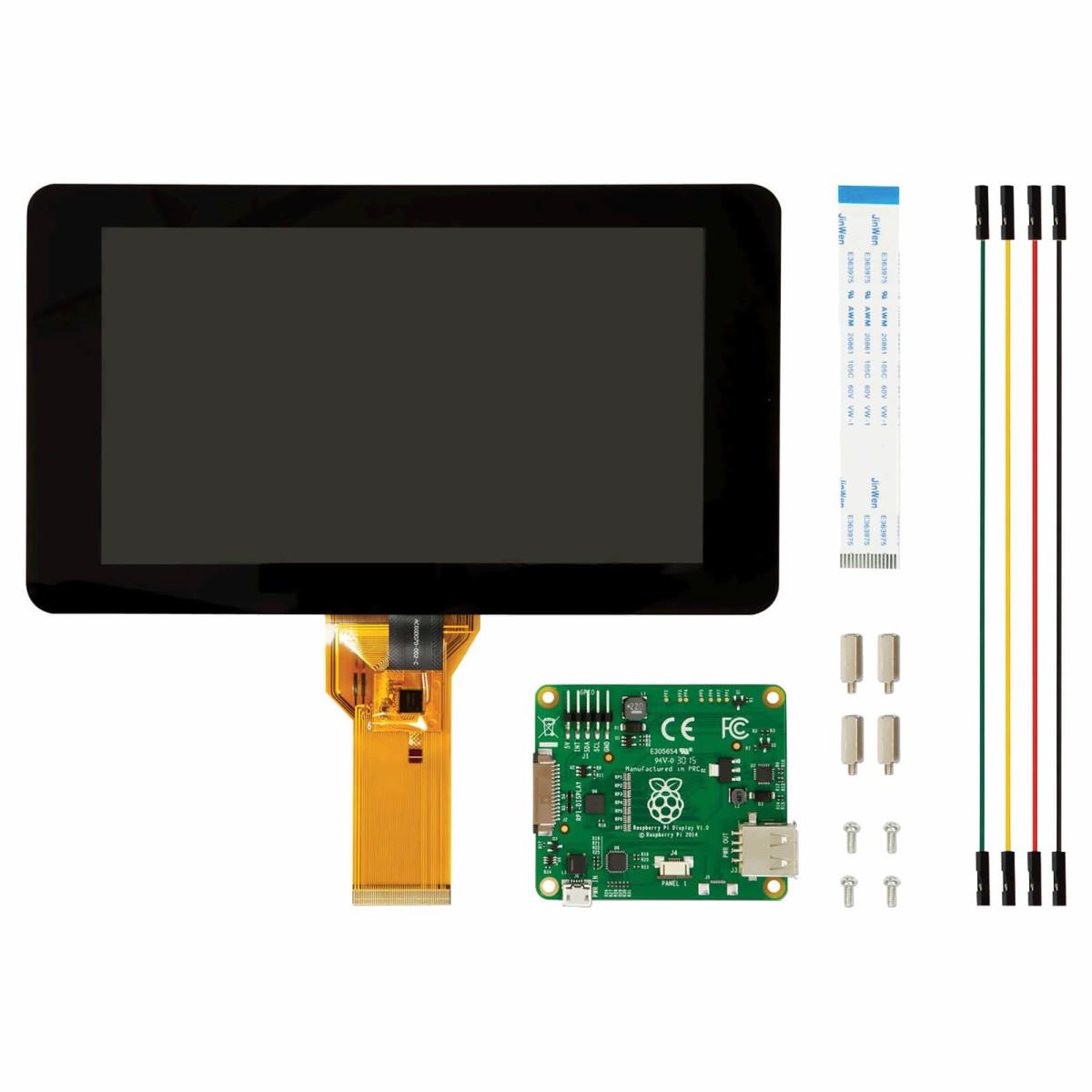 RASPBERRY Pi 7 INCH DOKUNMATİK ORJİNAL EKRANraspberry pi ekran - raspberry pi 7 inch dokunmatik ekran | Robodünya