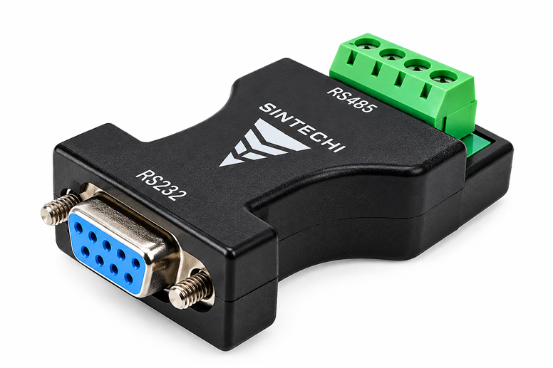 RS232 - RS485 Seri Haberleşme Dönüştürücü Çevirici Adaptör – DB9 Dişi KlemensliRS232 RS485 DB9 Dişi Klemensli Dönüştürücü | Robo Dünya