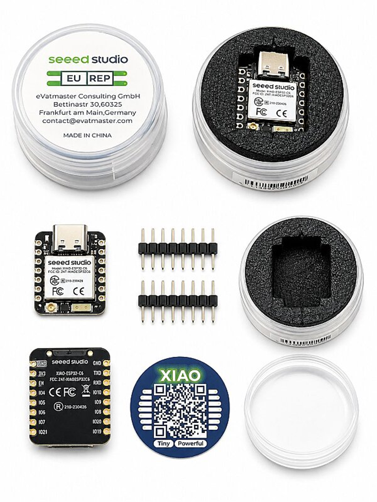 Seeed Studio XIAO - ESP32-C6 Wifi + Bluetooth Geliştirme KartıSeeed Studio XIAO - ESP32-C6 Wifi + Bluetooth Geliştirme Kartı
