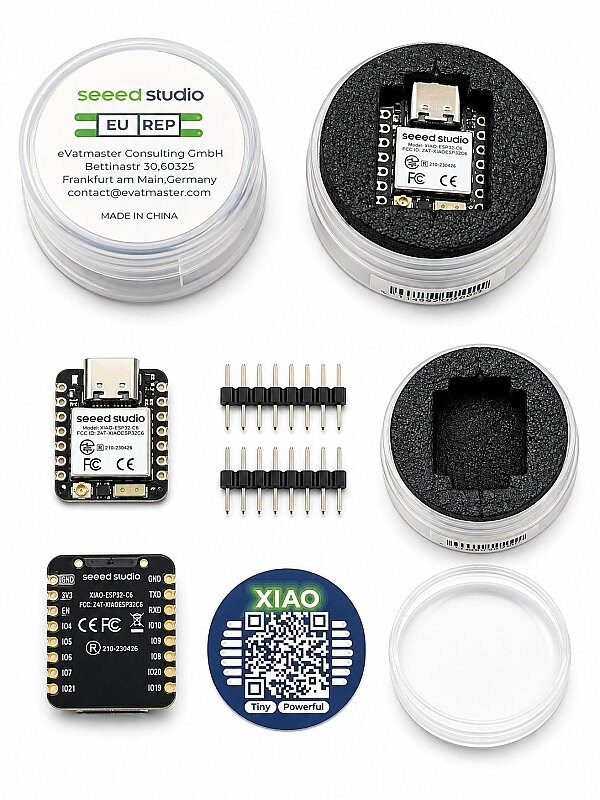 Seeed Studio XIAO - ESP32-C6 Wifi + Bluetooth Geliştirme KartıSeeed Studio XIAO - ESP32-C6 Wifi + Bluetooth Geliştirme Kartı - Robo Dünya