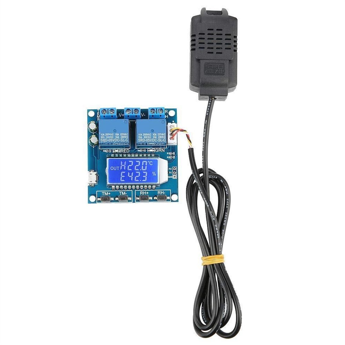 SHT20-XY-TR01 SHT20 2 Kanallı Isı ve Nem Kontrollü Röle ModülüSHT20-XY-TR01 SHT20 2 Kanallı Isı ve Nem Kontrollü Röle Modülü