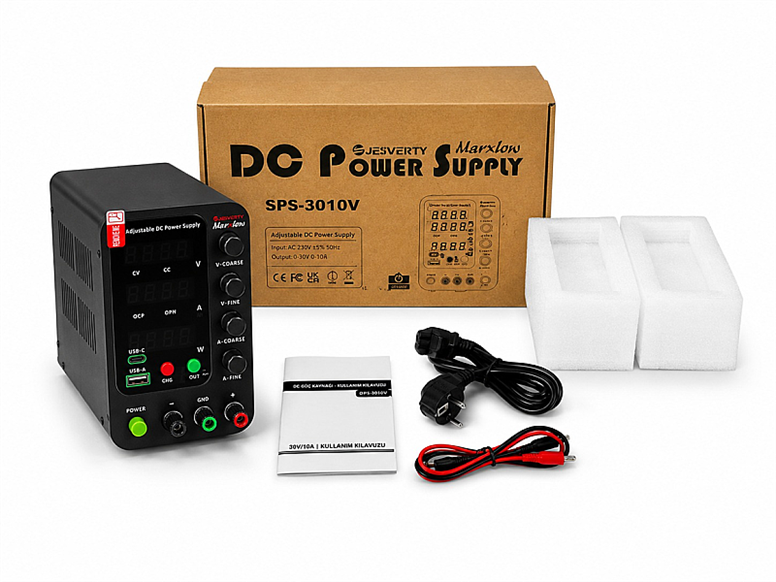 SPS-3010V 0-30V 0-10A 300W Ayarlı Güç kaynağı SMPS Jesverty MarxlowSPS-3010V 0-30V 0-10A 300W Ayarlı Güç kaynağı SMPS Jesverty Marxlow
