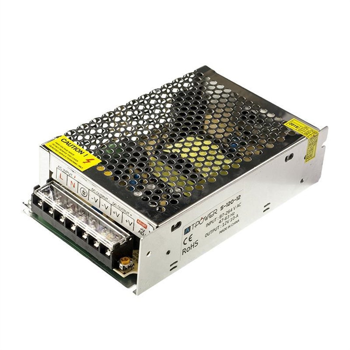 T-POWER 12V 10A Metal Kasa Adaptör - LED Driver