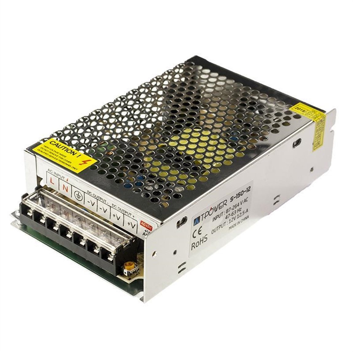 T-POWER 12V 12.5A Metal Kasa Adaptör - LED Driver