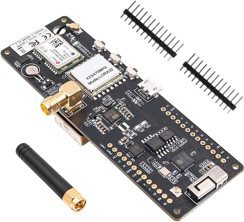 TTGO T-Beam V1.1 ESP32 LoRa WiFi Bluetooth 433MHz NEO-6M Geliştirme KartıTTGO T-Beam V1.1 ESP32 LoRa WiFi Bluetooth 433MHz NEO-6M Geliştirme Kartı