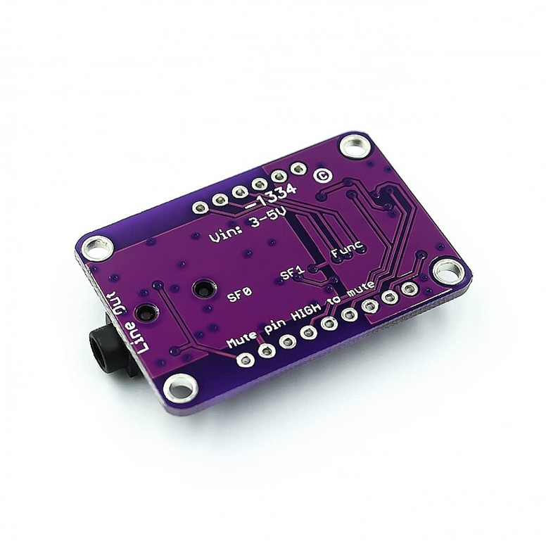 UDA1334A I2S Stereo DAC Dekoder Modülü - 3.5mm Ses ÇıkışlıUDA1334A I2S Stereo DAC 3.5 mm Çıkış | Robo Dünya