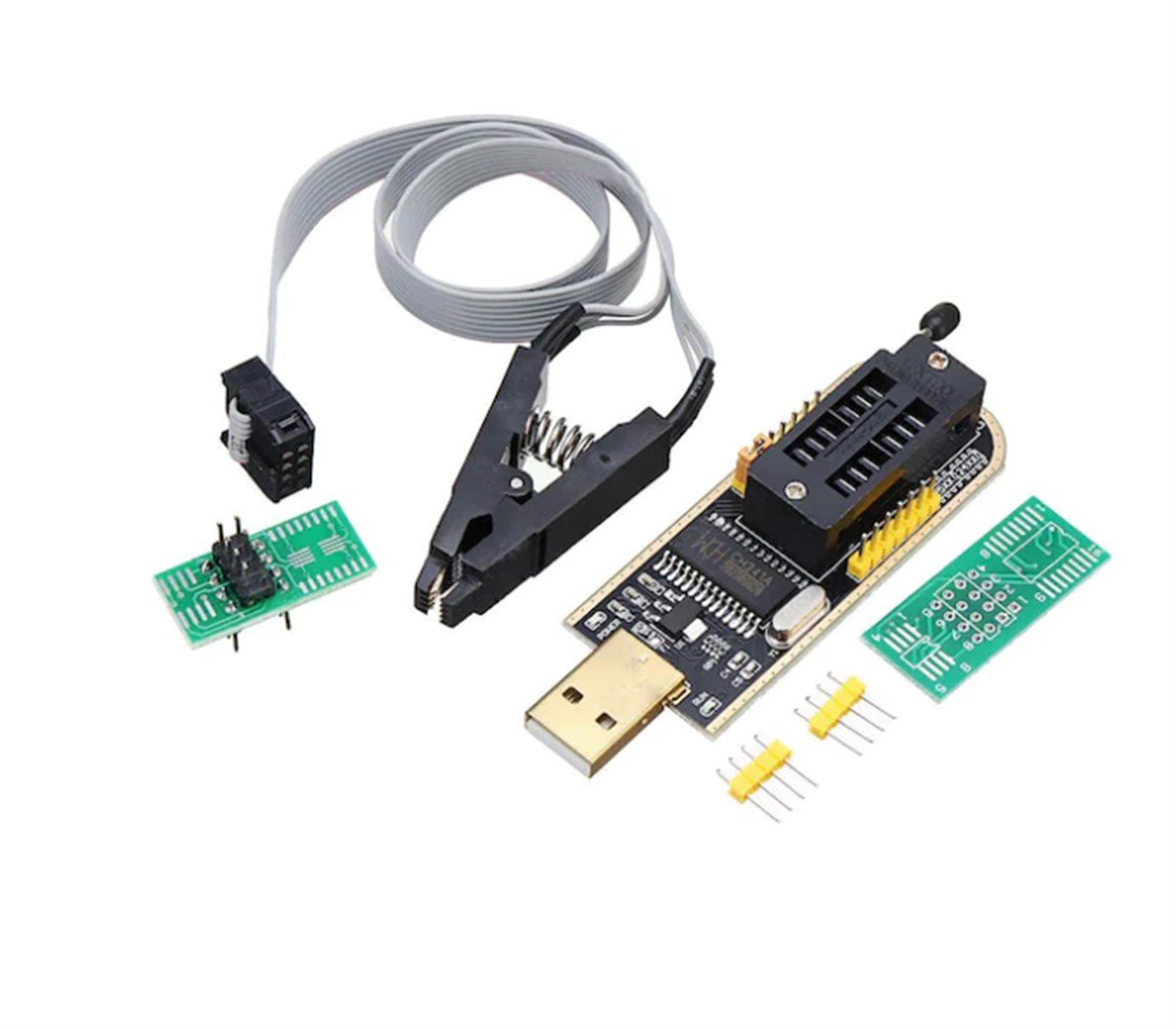 USB Bios Flash EEPROM Programlayıcı CH341A + SOIC8 SOP8 Test KlipsiUSB Bios Flash EEPROM Programlayıcı CH341A + SOIC8 SOP8 Test Klipsi | Robo Dünya