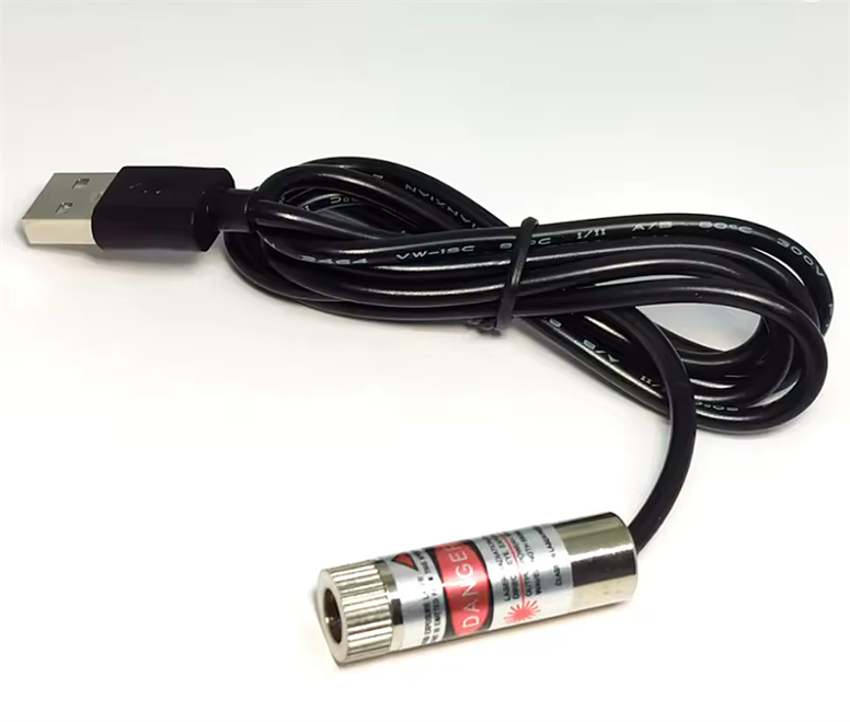 Usb Kablolu 650nm Lazer Modül ÇizgiUSB Kablolu 650nm Kırmızı Çizgi Lazer | Robo Dünya
