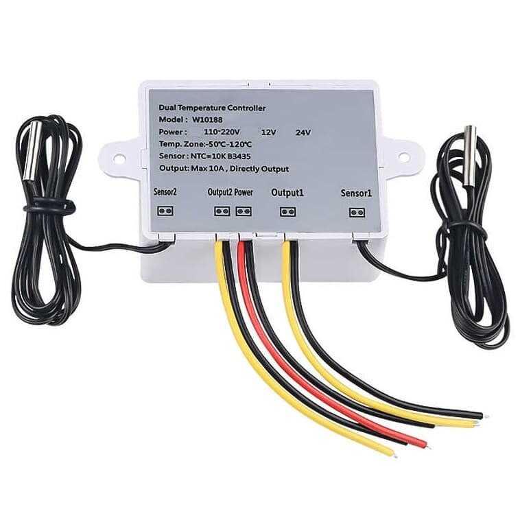 XK-W1088 AC 110V-220V 1500W İkili Dijital Sıcaklık Kontrol CihazıXK-W1088 AC 110V-220V 1500W İkili Dijital Sıcaklık Kontrol Cihazı
