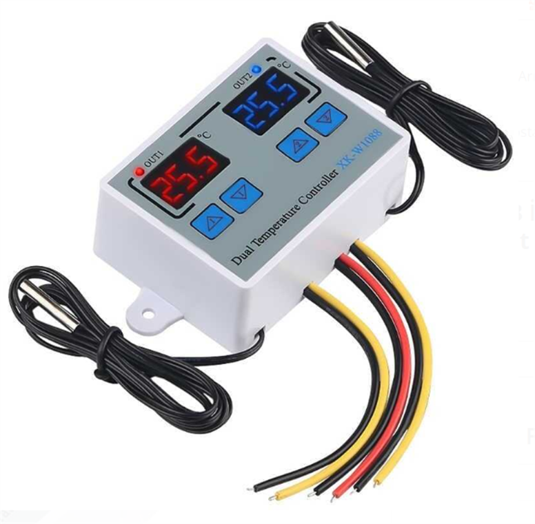 XK-W1088 AC 110V-220V 1500W İkili Dijital Sıcaklık Kontrol CihazıXK-W1088 AC 110V-220V 1500W İkili Dijital Sıcaklık Kontrol Cihazı