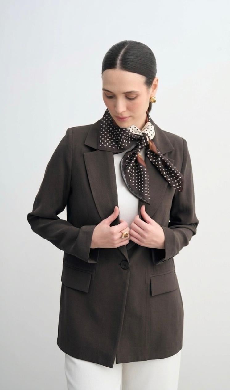 ASTARSIZ PAMUKLU İNCE BLAZER CEKET