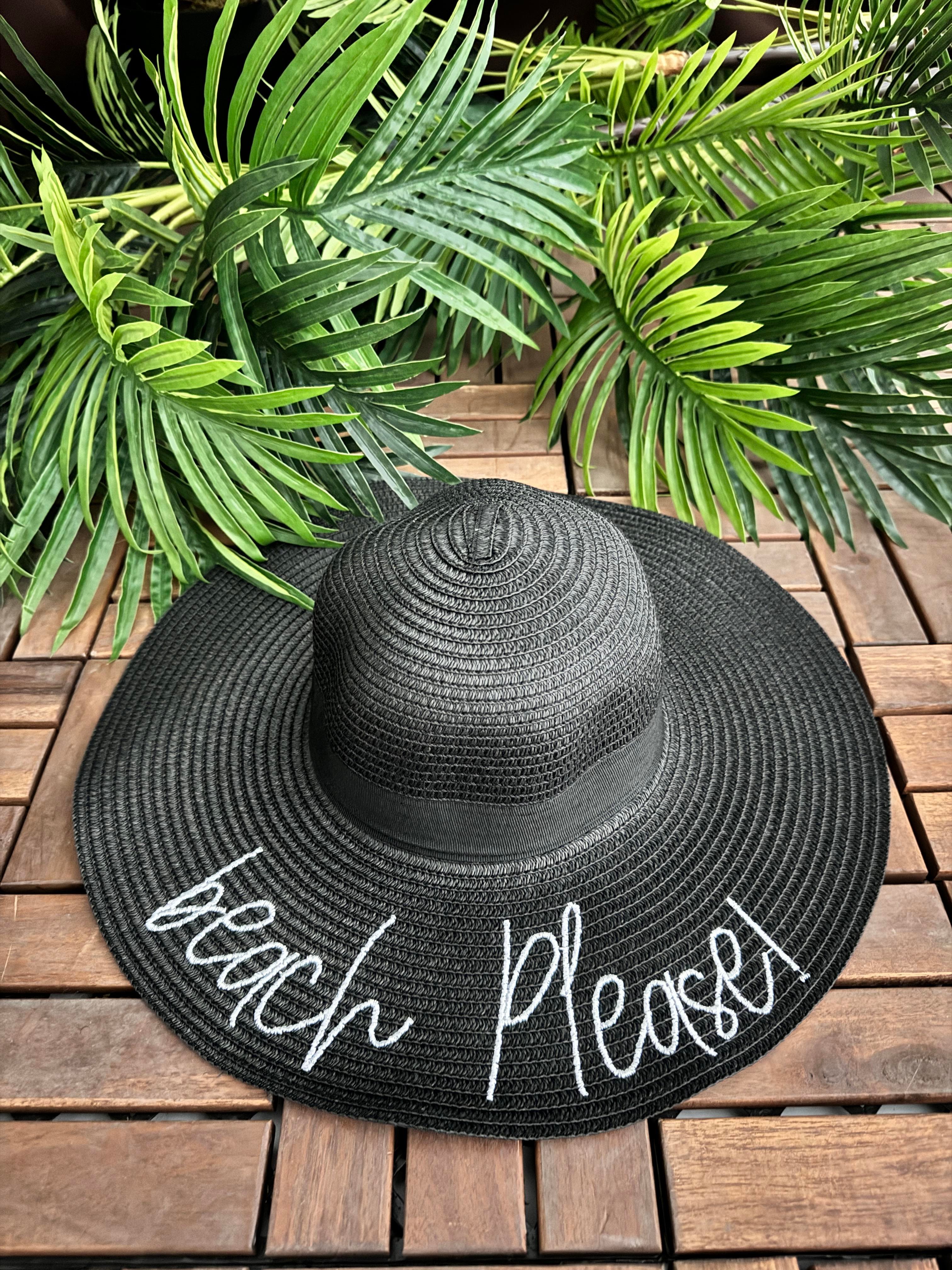 BEACH PLEASE HASIR ŞAPKA