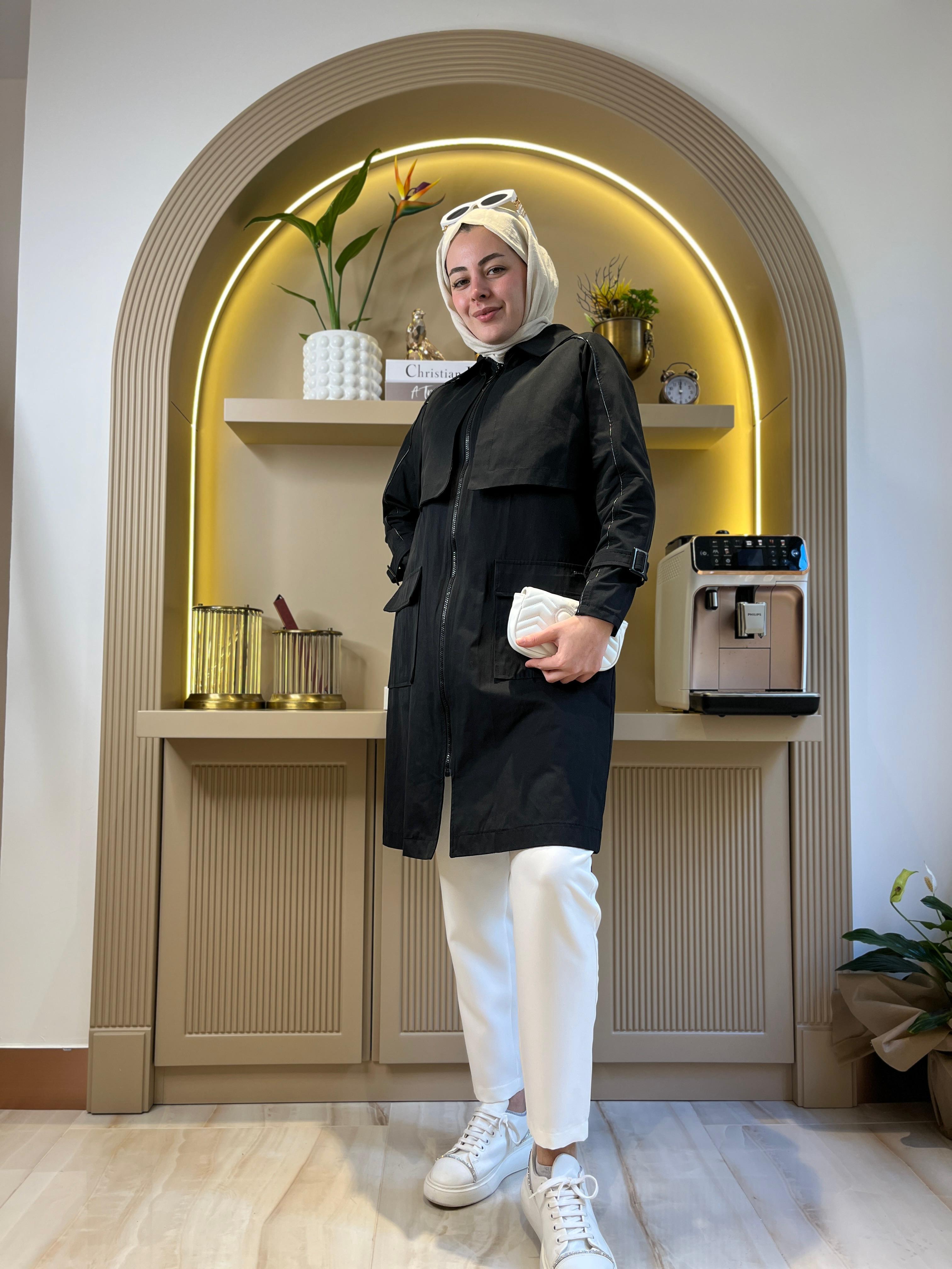 CEPLİ ASTARSIZ TRENCH