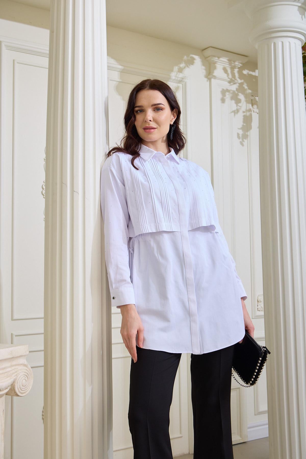 DAĞINIK TAŞLI NERVÜRLÜ GÖMLEK