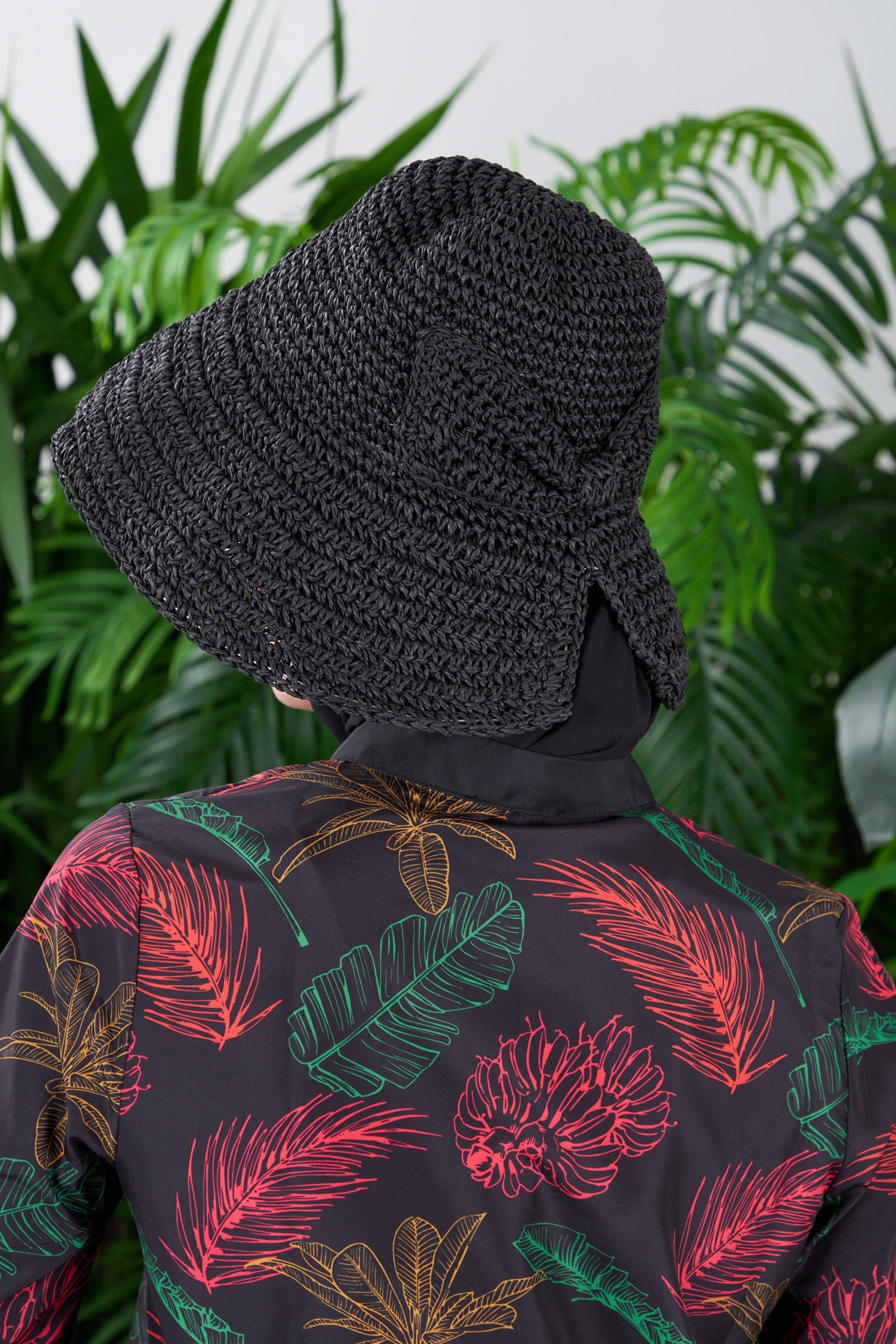 FİYONKLU HASIR ŞAPKA