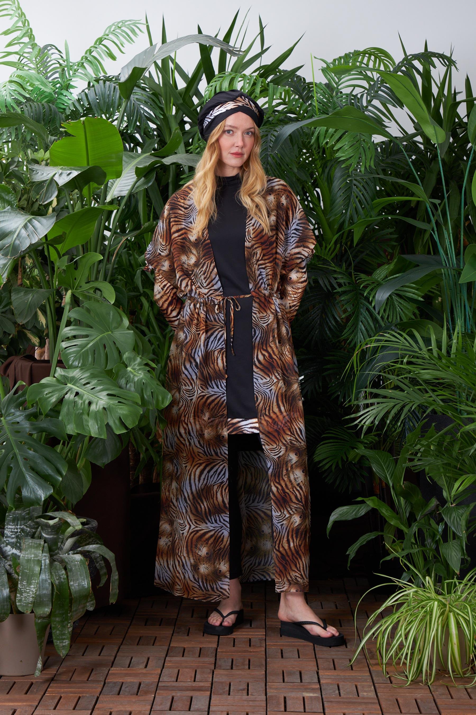 LEOPAR DESENLİ PAREO