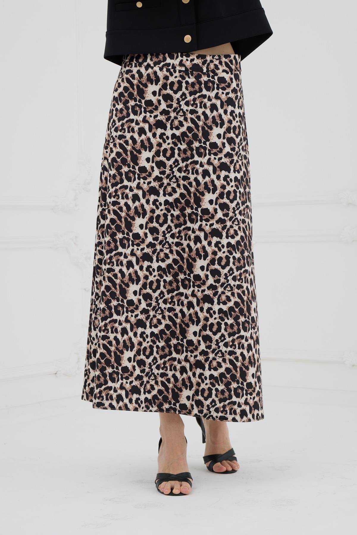 LEOPAR DESENLİ SCUBA ETEK