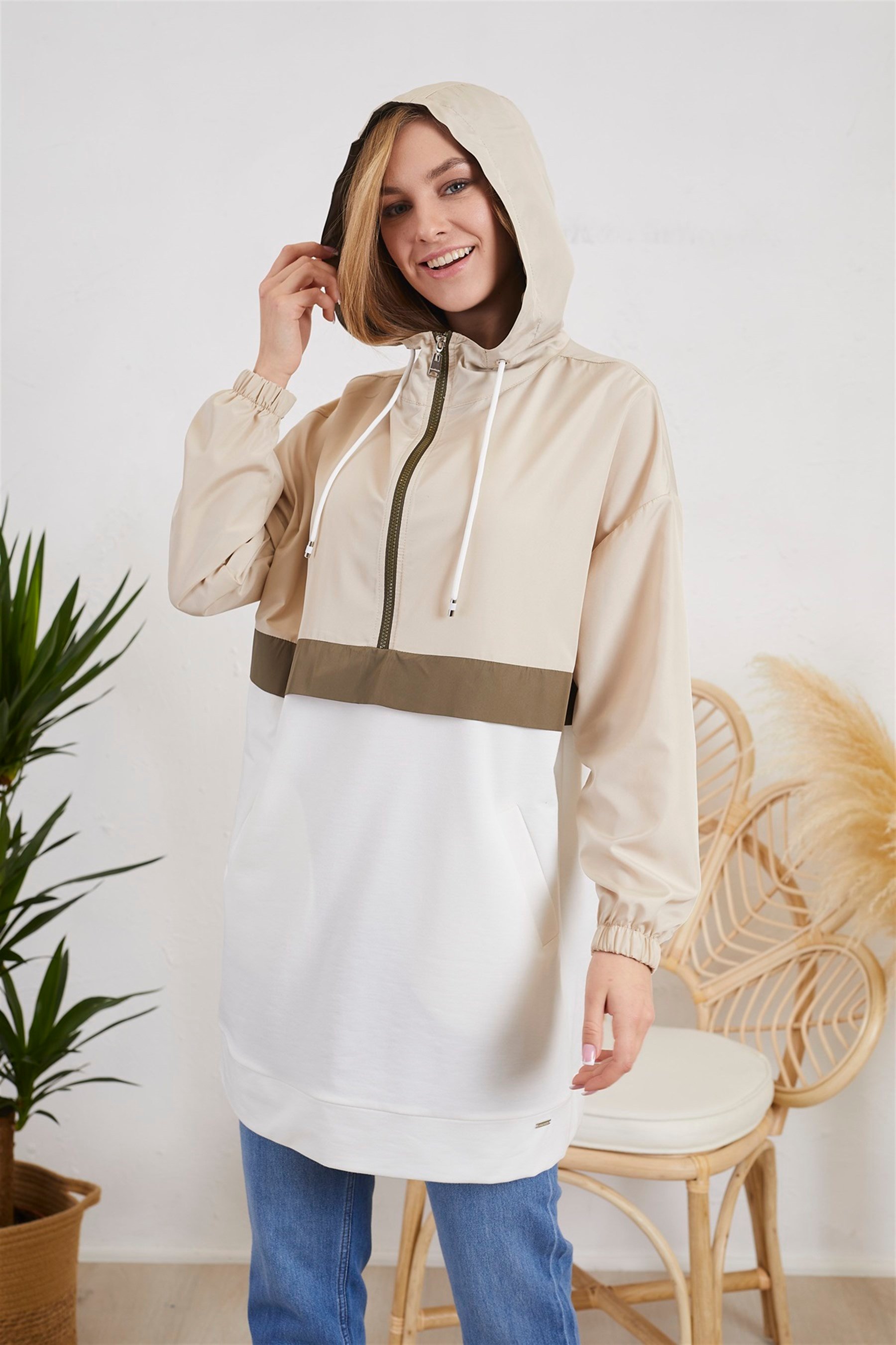 PARAŞÜT KUMAŞ SWEATSHİRT