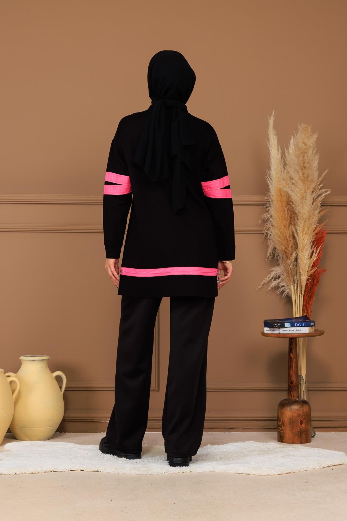 TAŞLI YAZILI SWEATSHIRT