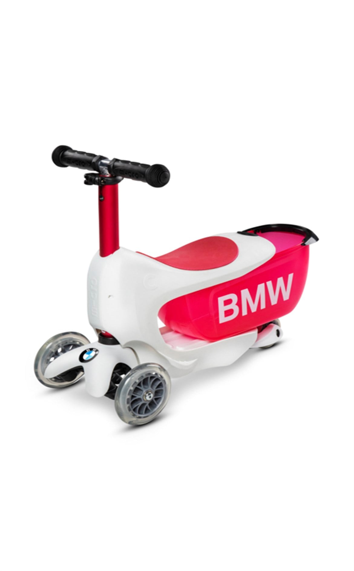 BMW KIDS SCOOTER WHITE/RASBERRY RED