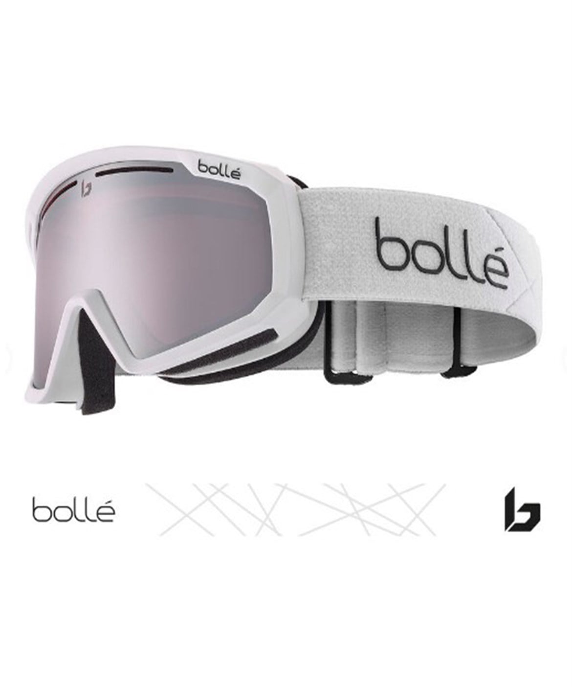 BOLLE Y7 OTG White Matte - Vermillon Gun Cat 2