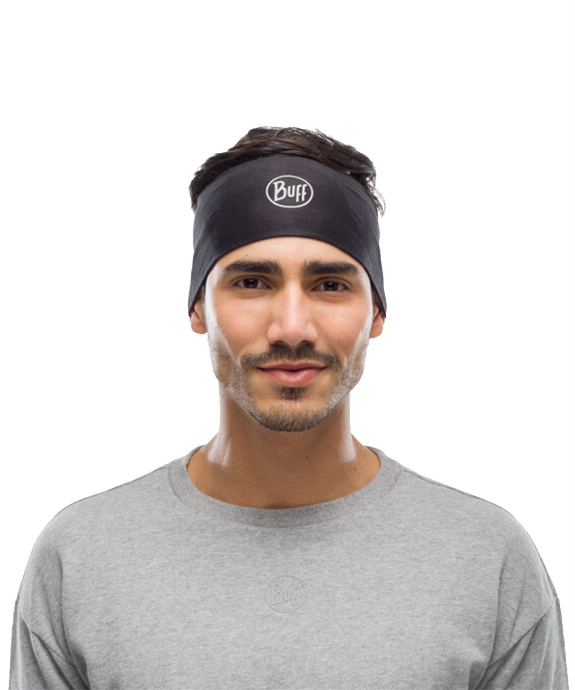 BUFF COOLNET UV® WIDE HEADBAND SOLID BLACK
