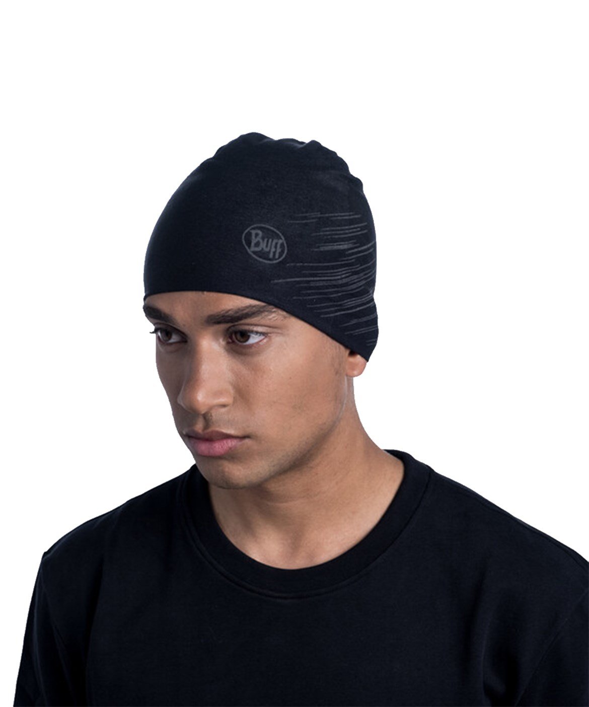 BUFF ECOSTRETCH BEANIE SOLID BLACK