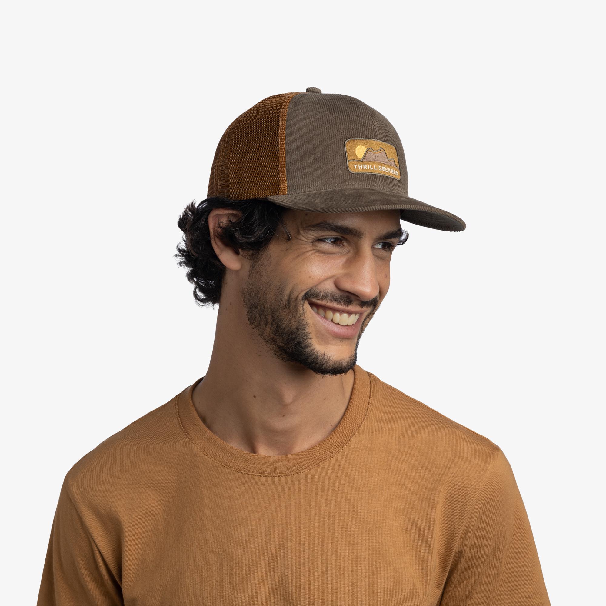 BUFF EXPLORE TRUCKER CAP RHOES BROWN L/XL