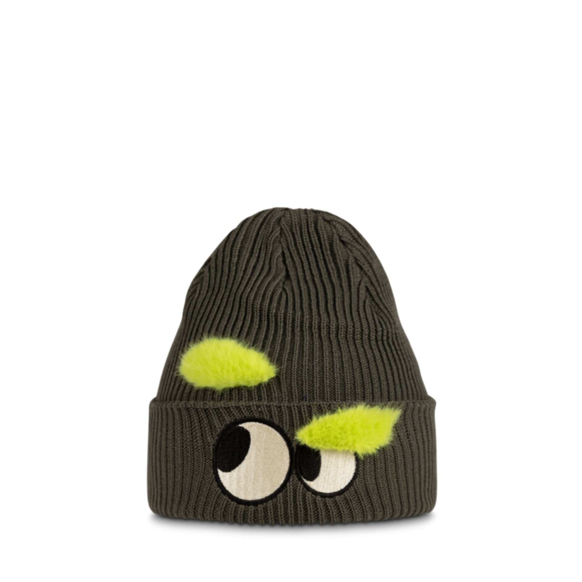 BUFF KNITTED BEANIE FUN EYES BEETLE BERE
