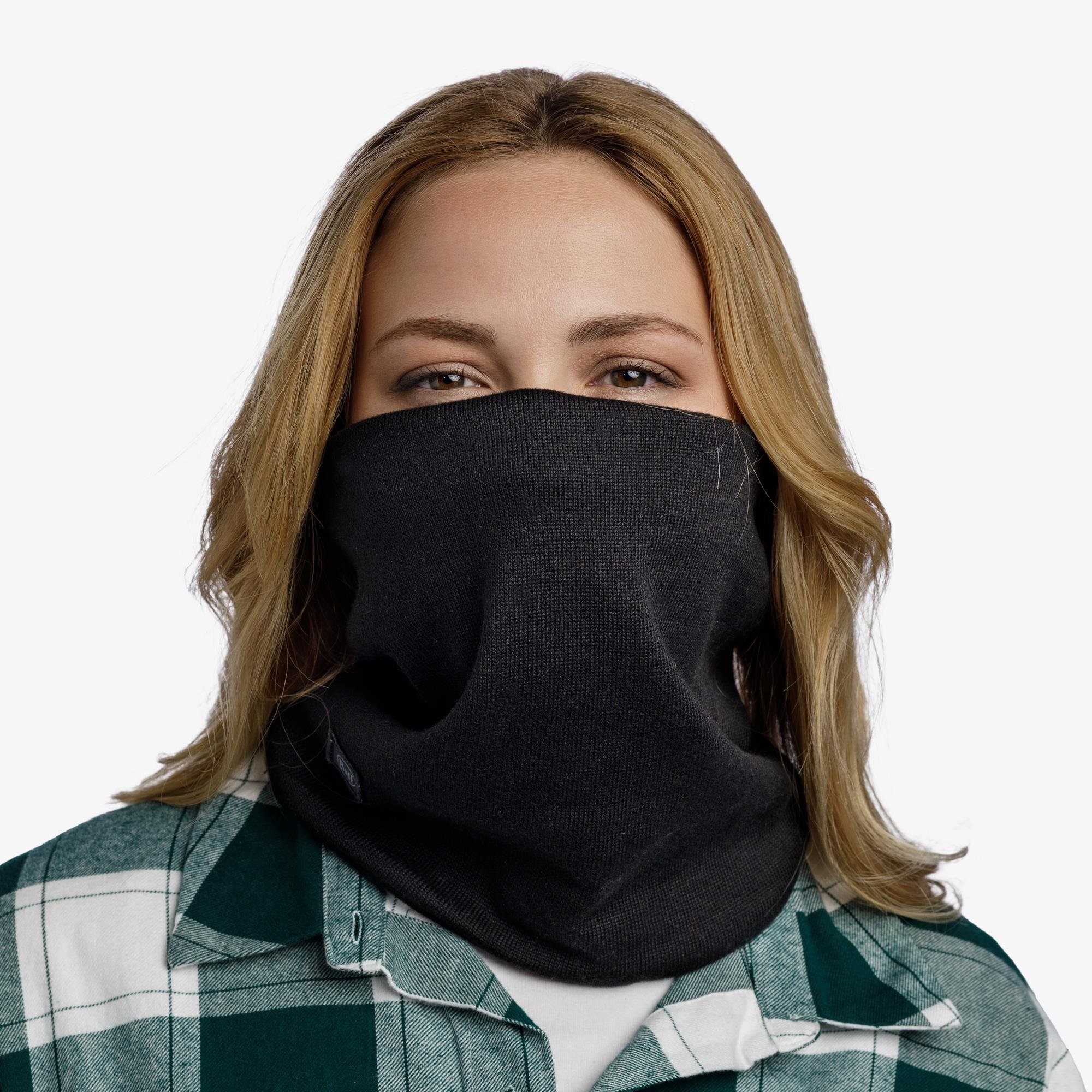 BUFF® KNITTED NECKWARMER NIELS EVO B  LACK BOYUNLUK