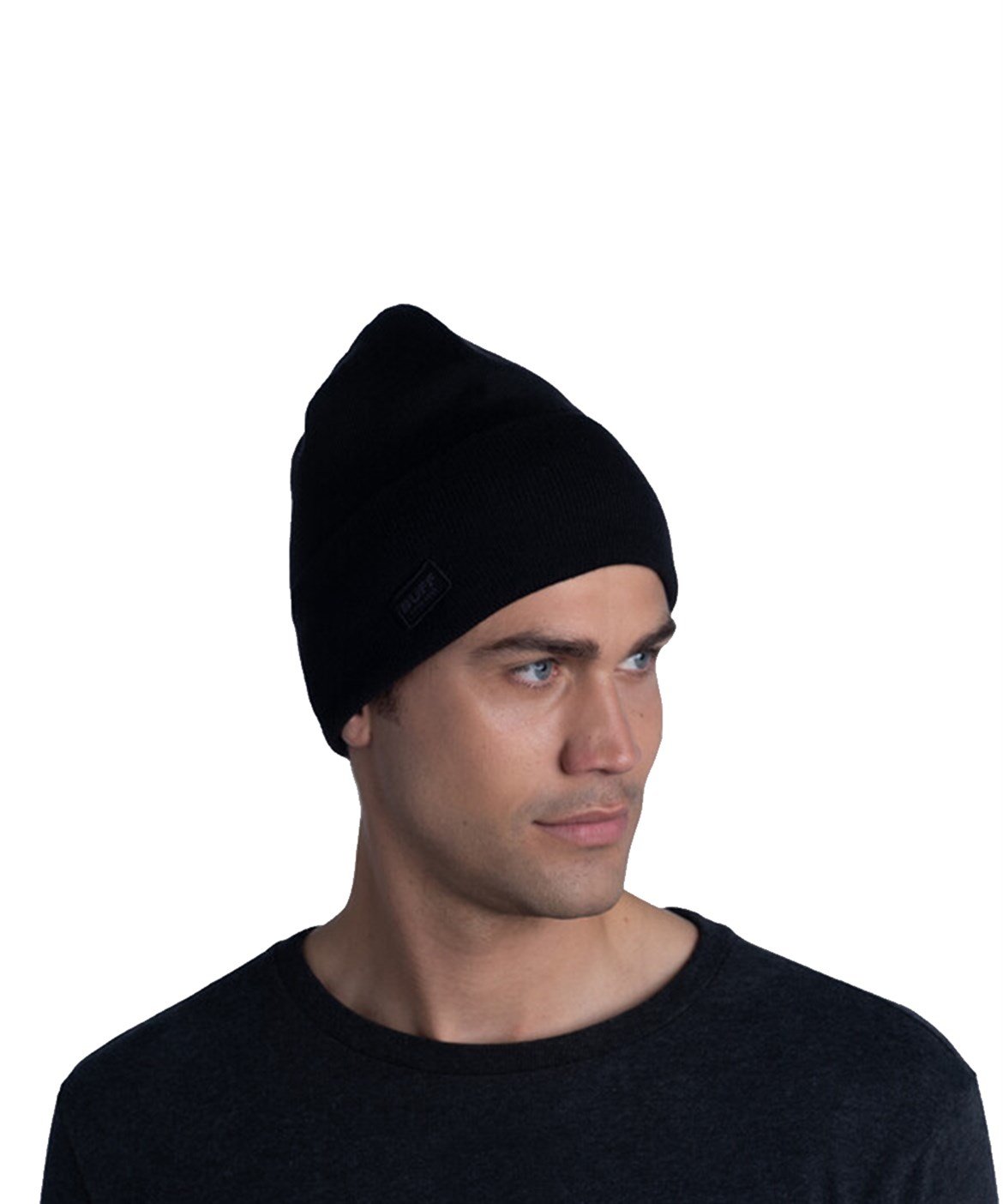 BUFF KNITTED & POLAR HAT SOLID BLACK