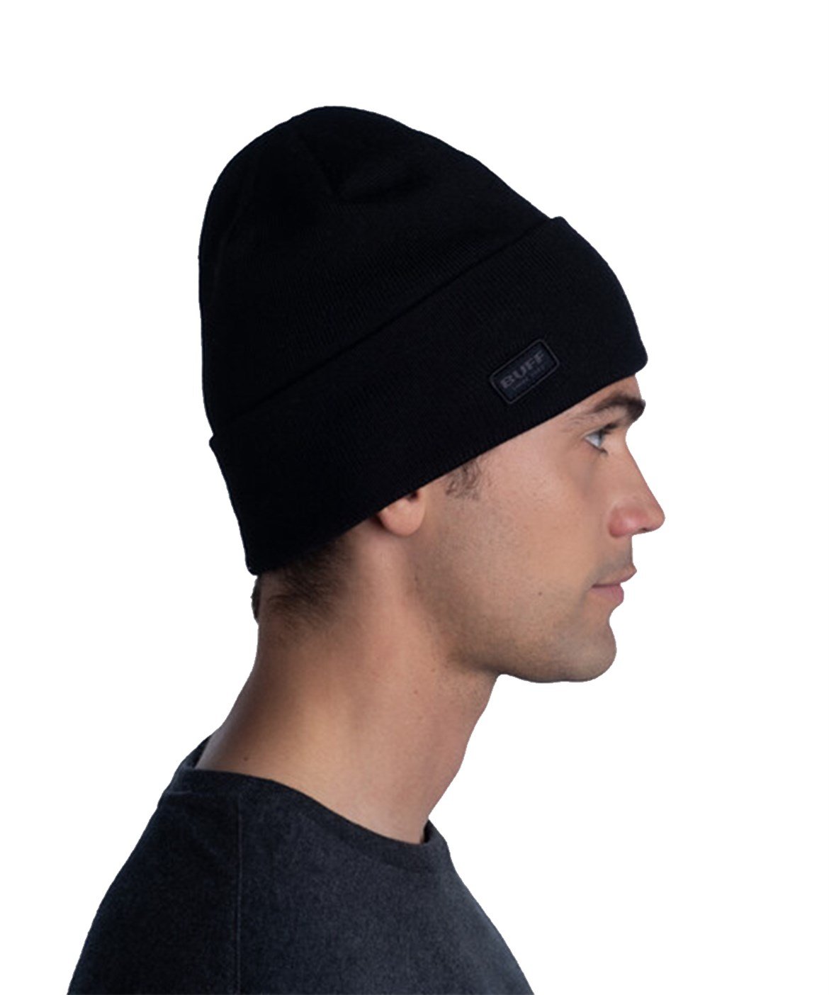 BUFF KNITTED & POLAR HAT SOLID BLACK