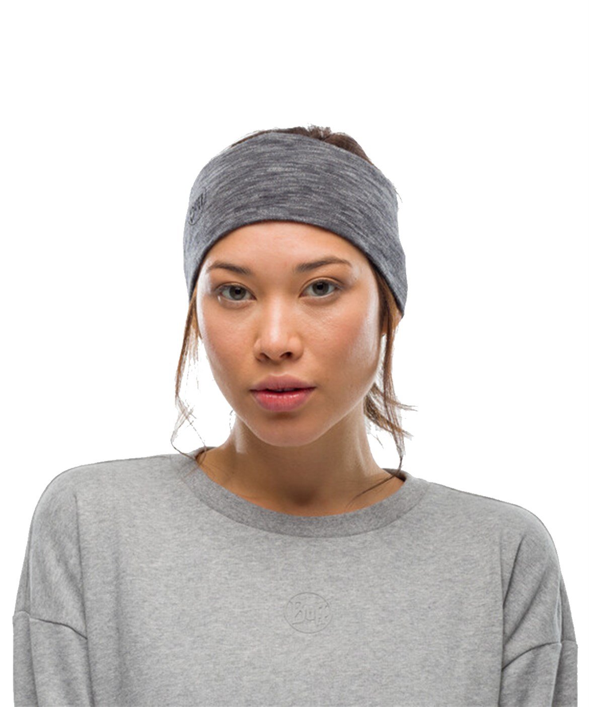 BUFF MERINO HEADBAND MULTISTRIPES GRAPHITE