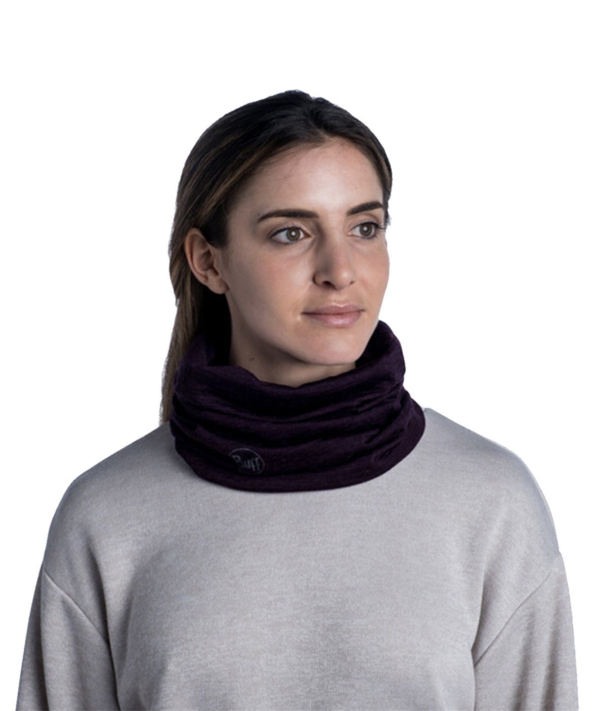 BUFF MERINO LIGHTWEIGHT SOLID DEEPPURPLE