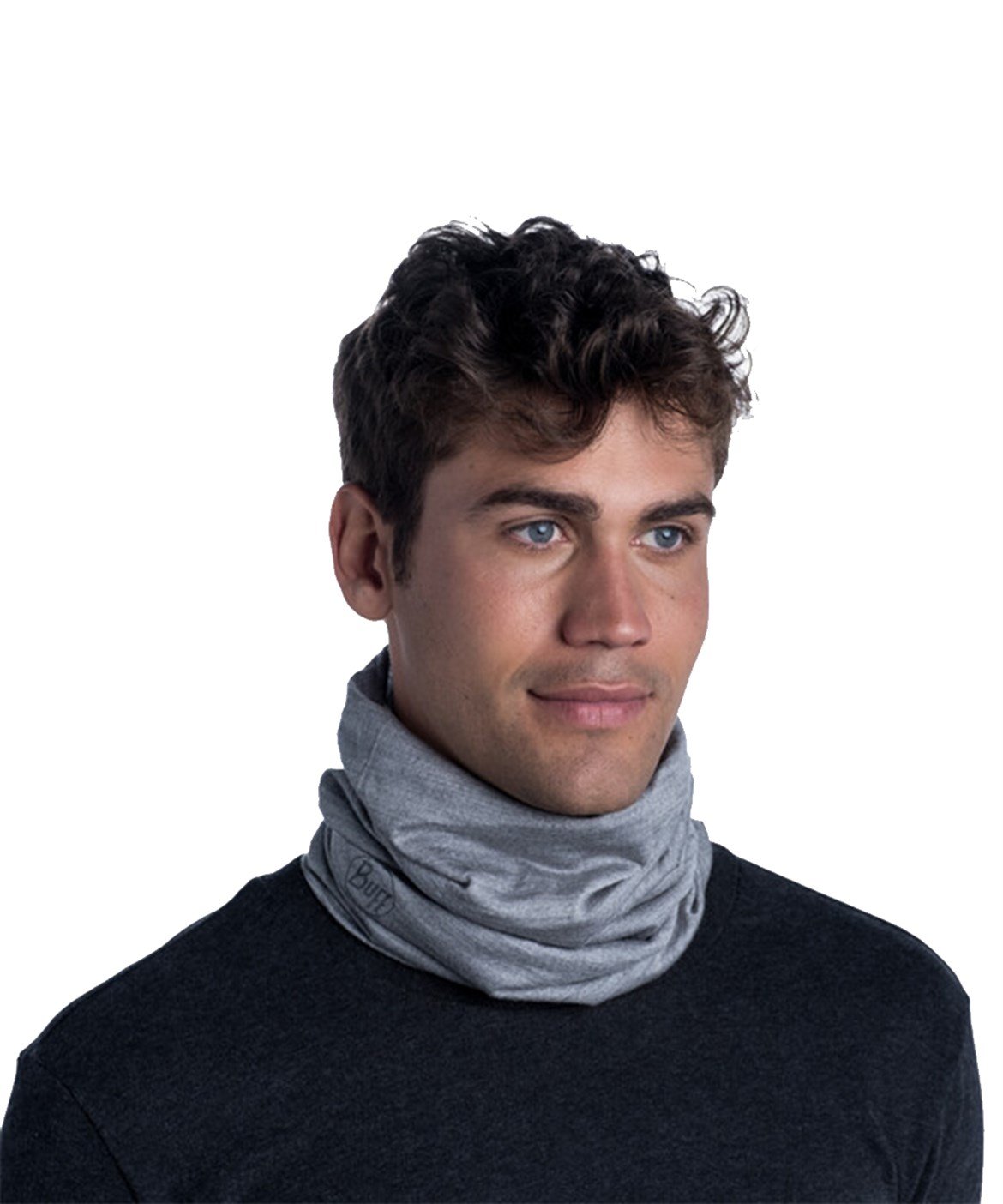 BUFF MERINO LIGHTWEIGHT SOLID LIGHTGREY