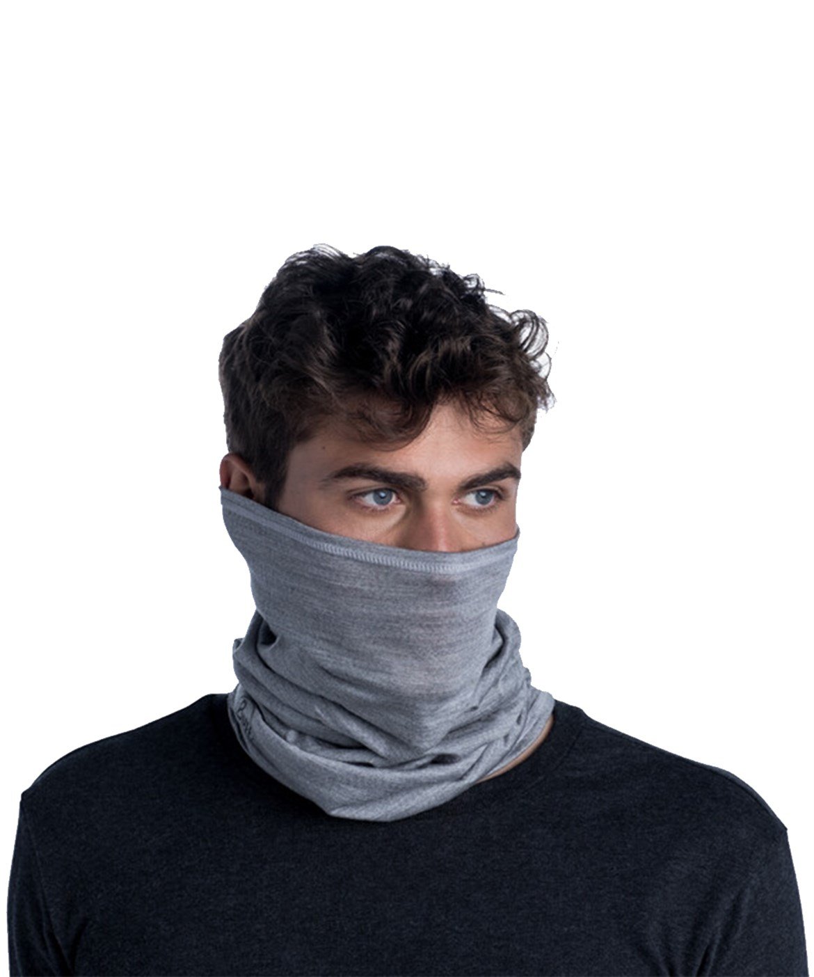 BUFF MERINO LIGHTWEIGHT SOLID LIGHTGREY