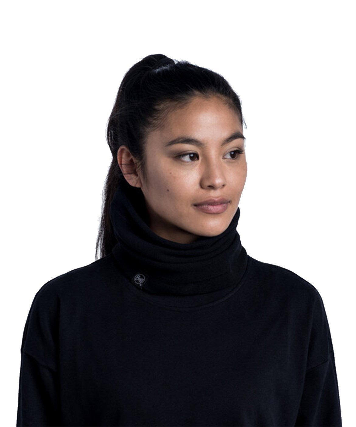 BUFF POLAR NECK WARMER SOLID BLACK