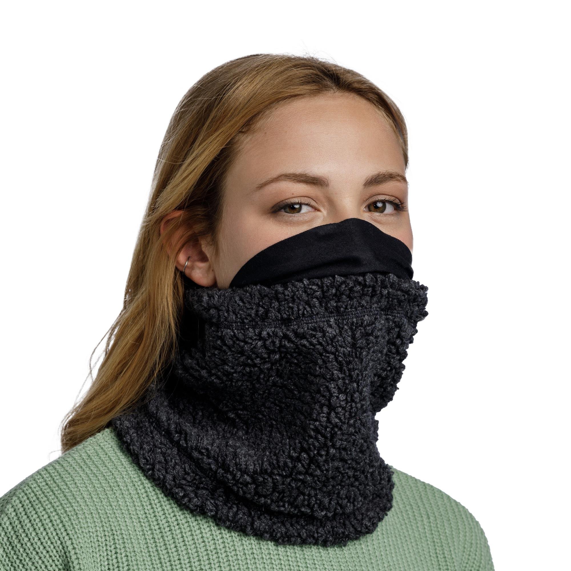 BUFF® SWITCH POLAR NECKWARMER SOLID  BLACK BOYUNLUK