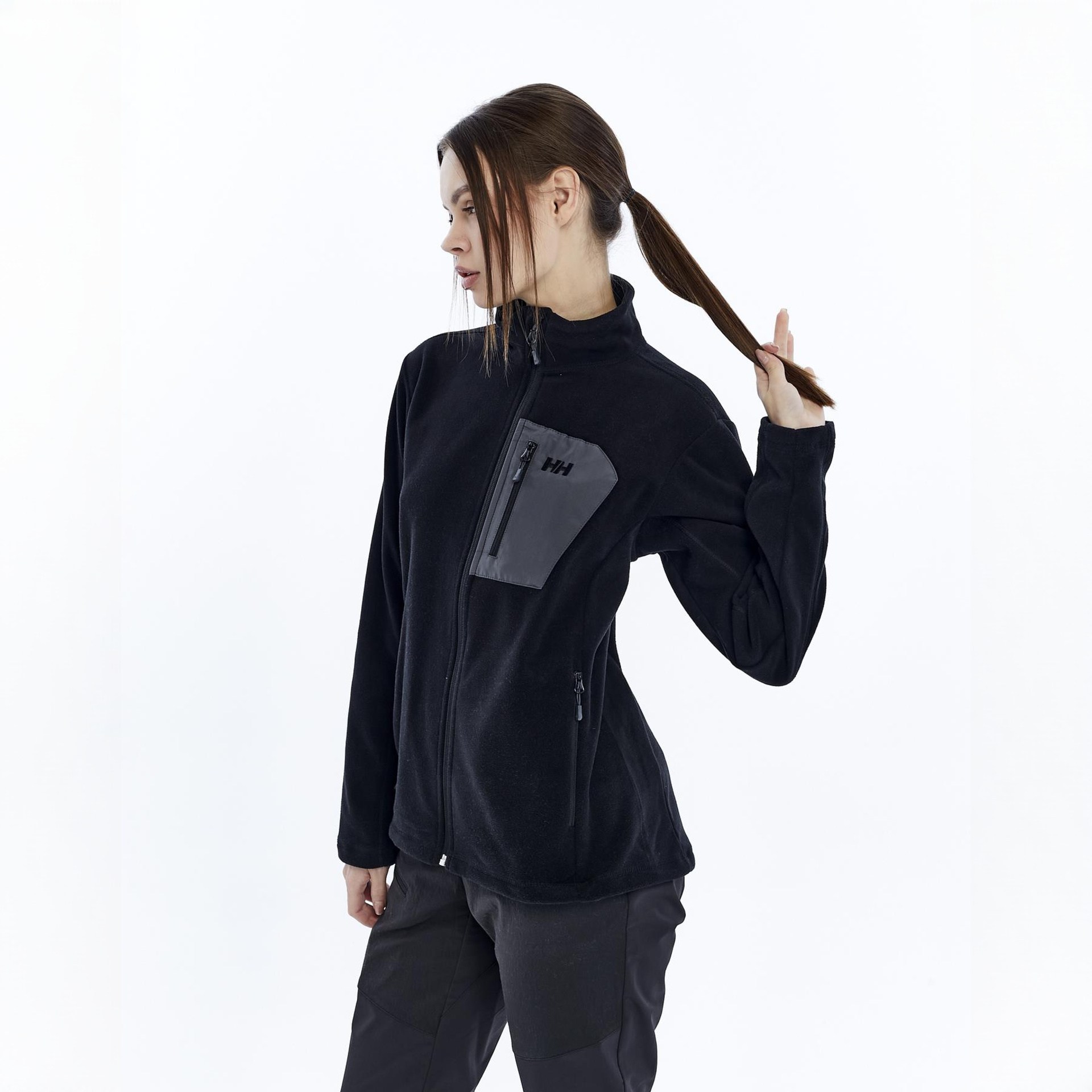 HELLY HANSEN W BLOCK FULLZIP POLAR MONT