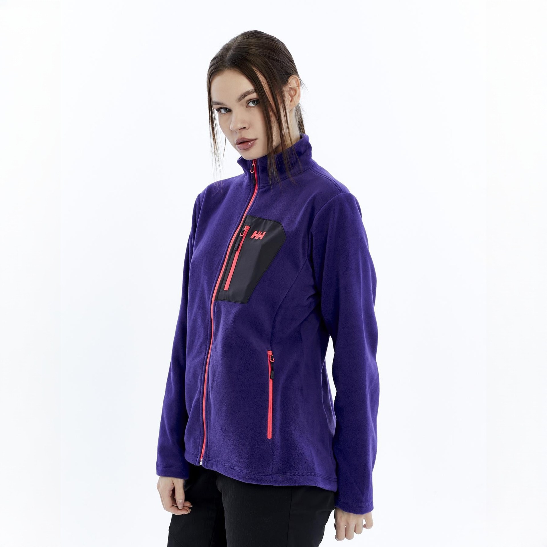 HELLY HANSEN W BLOCK FULLZIP POLAR MONT
