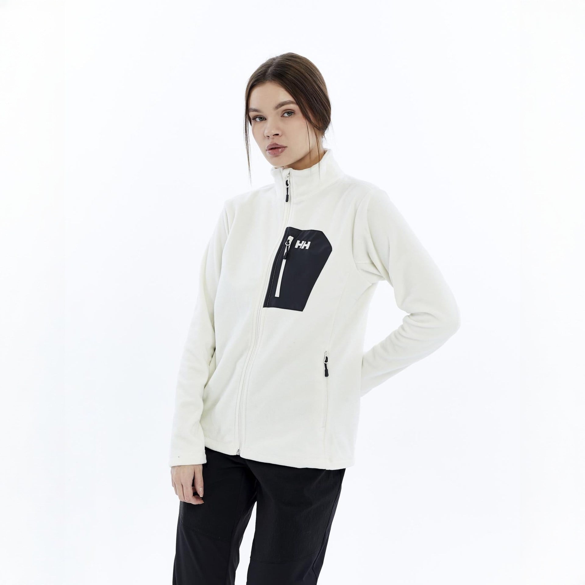 HELLY HANSEN W BLOCK FULLZIP POLAR MONT