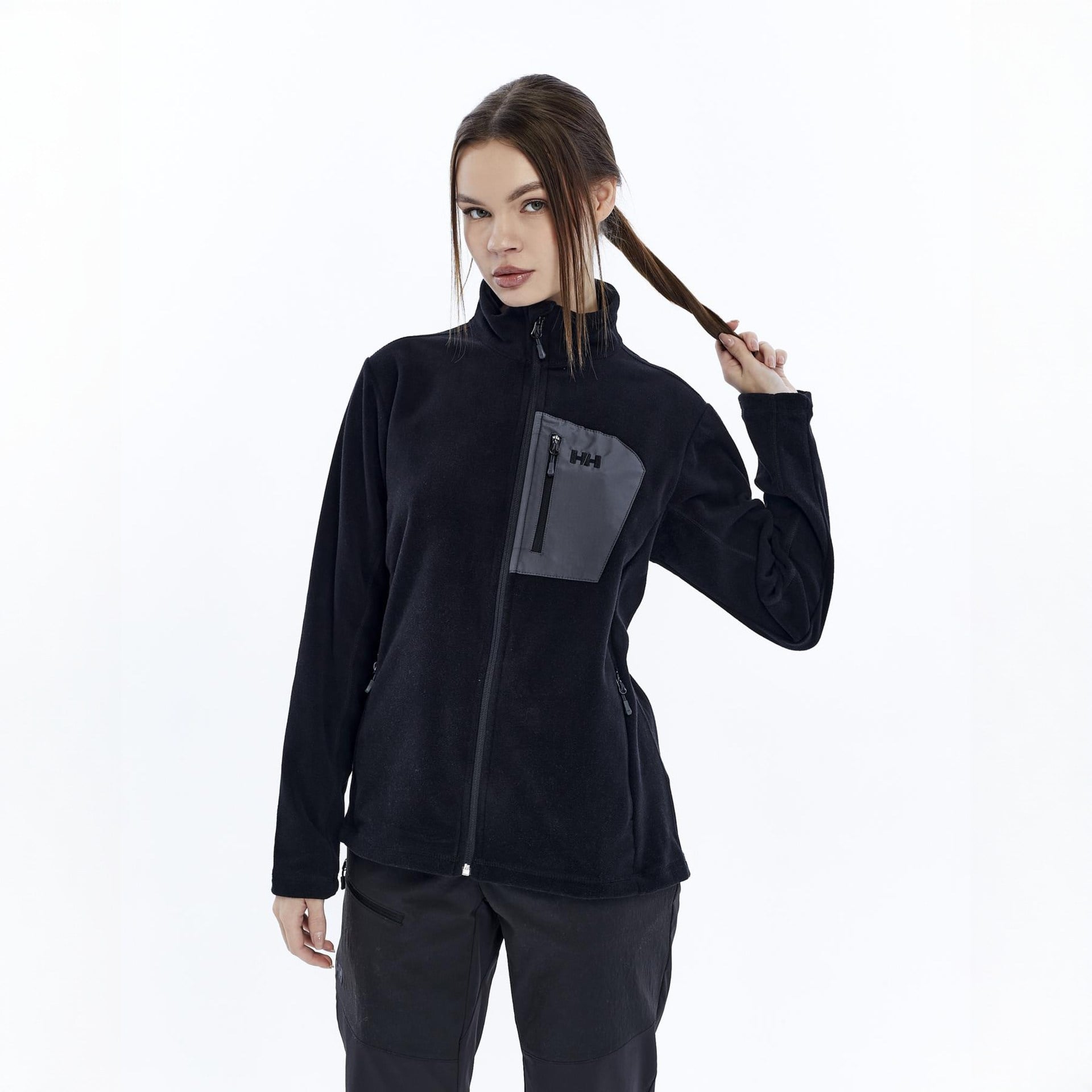 HELLY HANSEN W BLOCK FULLZIP POLAR MONT