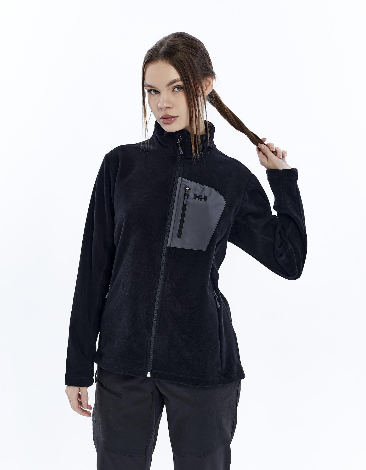 HELLY HANSEN W BLOCK FULLZIP POLAR MONT