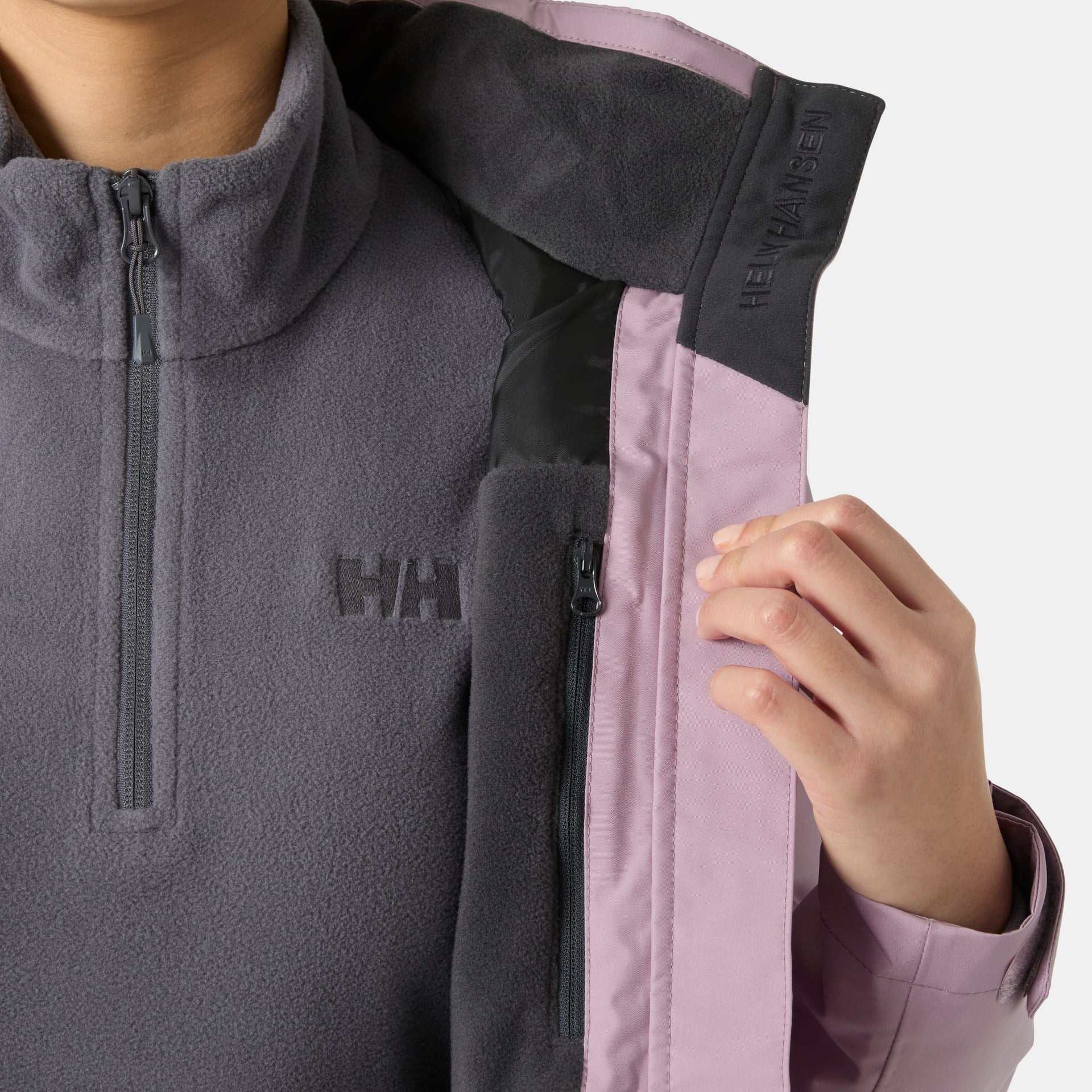 HELLY HANSEN W CREW KAPÜŞONLU MIDLAYER POLARLI MONT 2.0