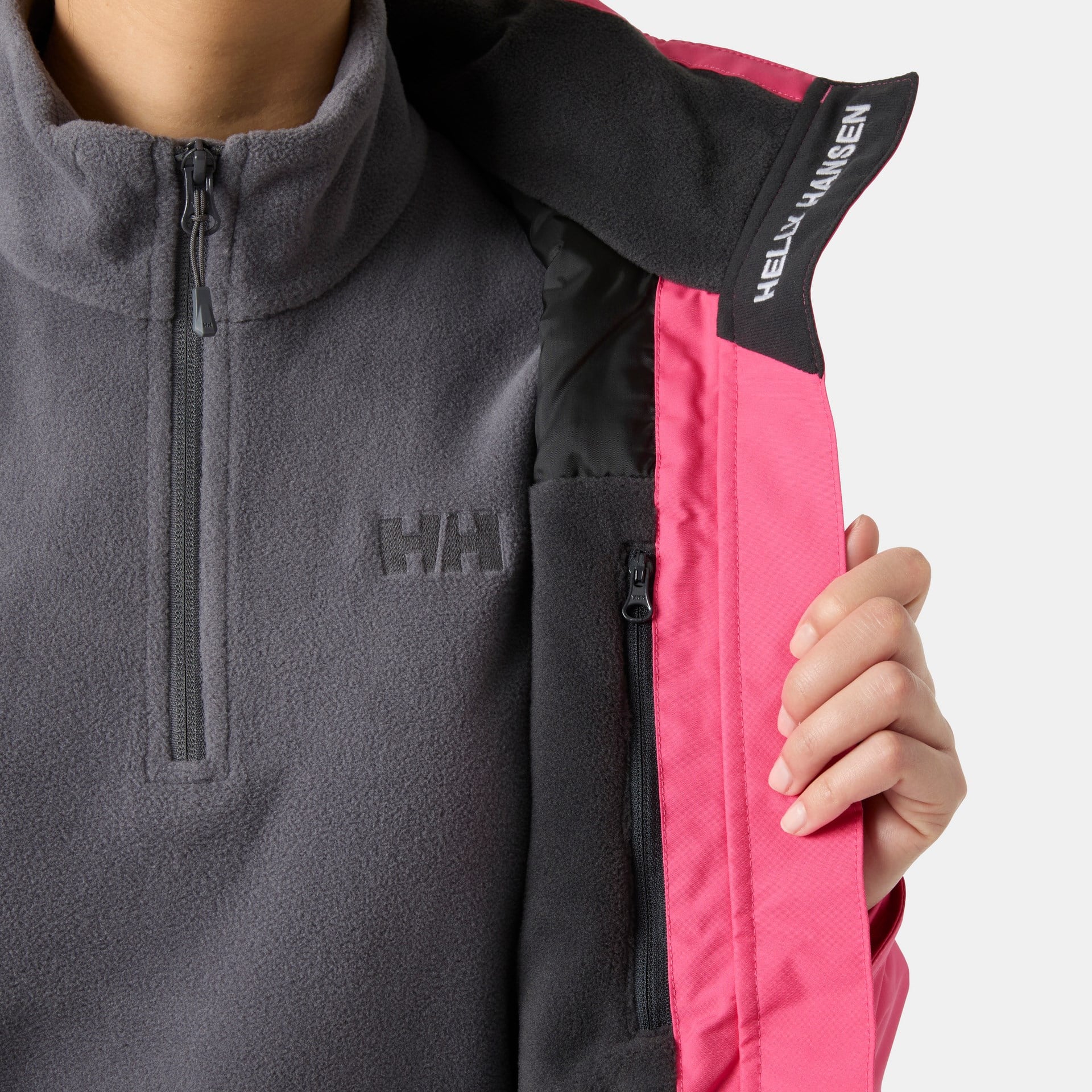 HELLY HANSEN W CREW KAPÜŞONLU MIDLAYER POLARLI MONT 2.0