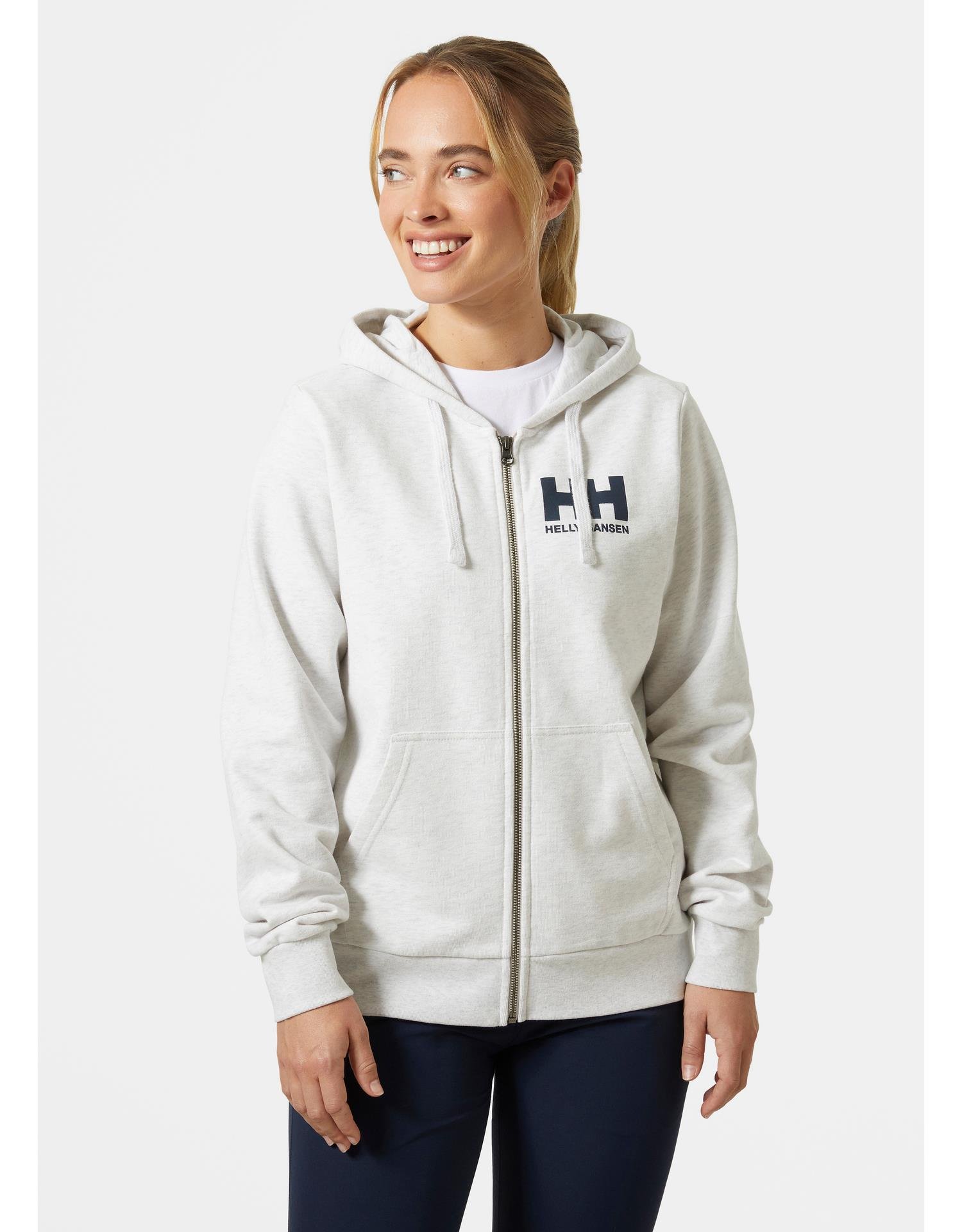 HELLY HANSEN W HH LOGO FULL ZIP 2.0 KAPİŞONLU SWEATSHIRT