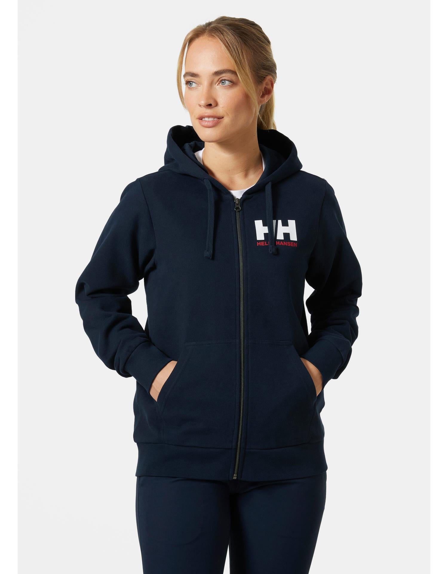 HELLY HANSEN W HH LOGO FULL ZIP 2.0 KAPİŞONLU SWEATSHIRT